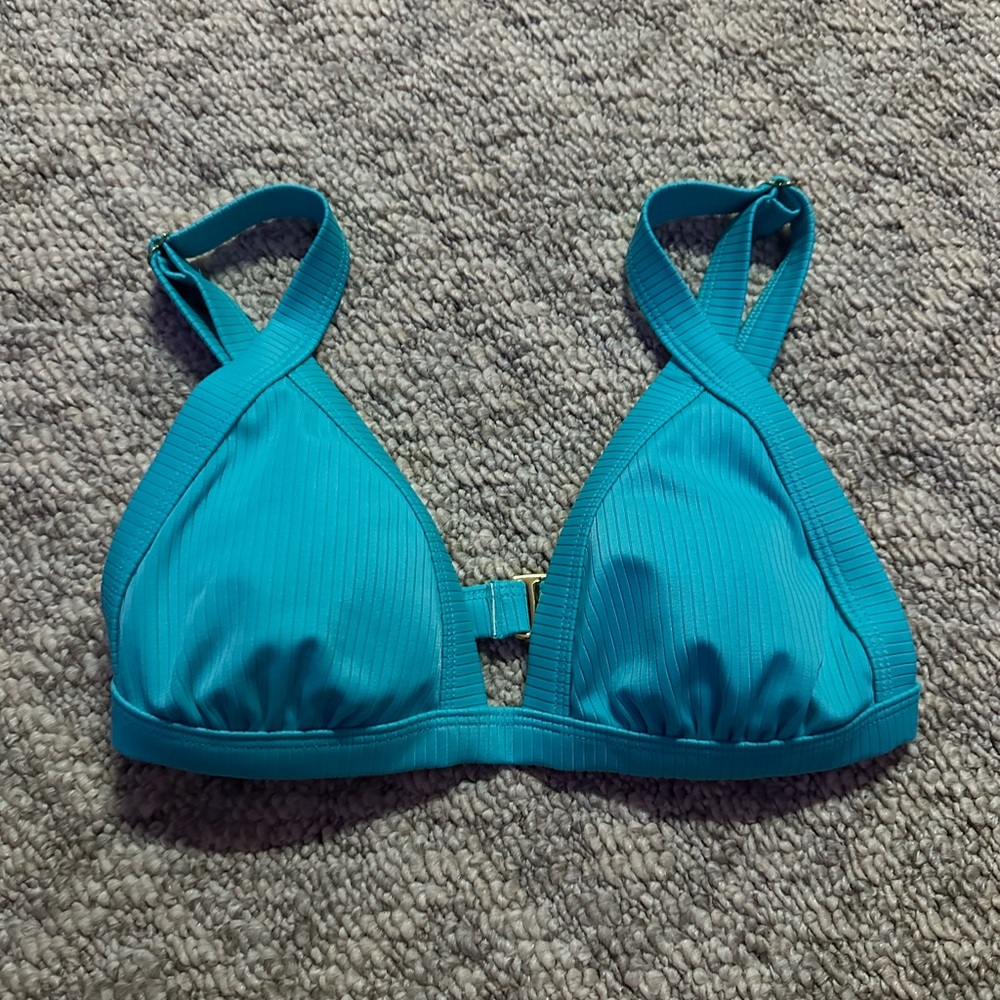 blue bikini top